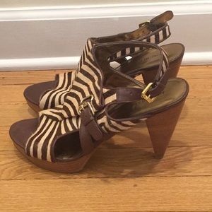 Nine West wooden heels